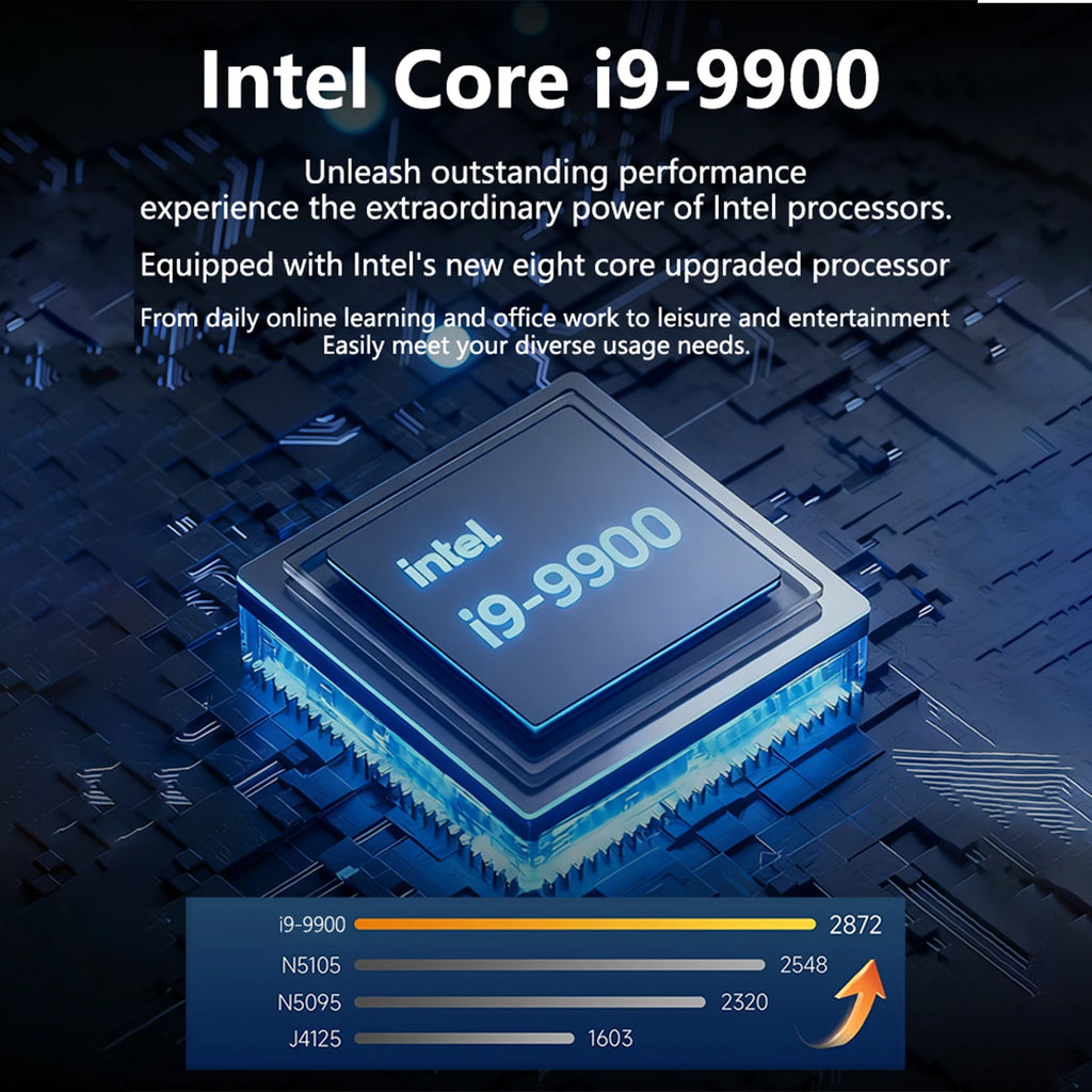 15.6 Inch Ultra Slim Windows 11 Laptop Computer 32GB RAM 512GB 1TB SSD Intel i9 9900 Notebook Gamer 1920x1080 Office PC Max Pro