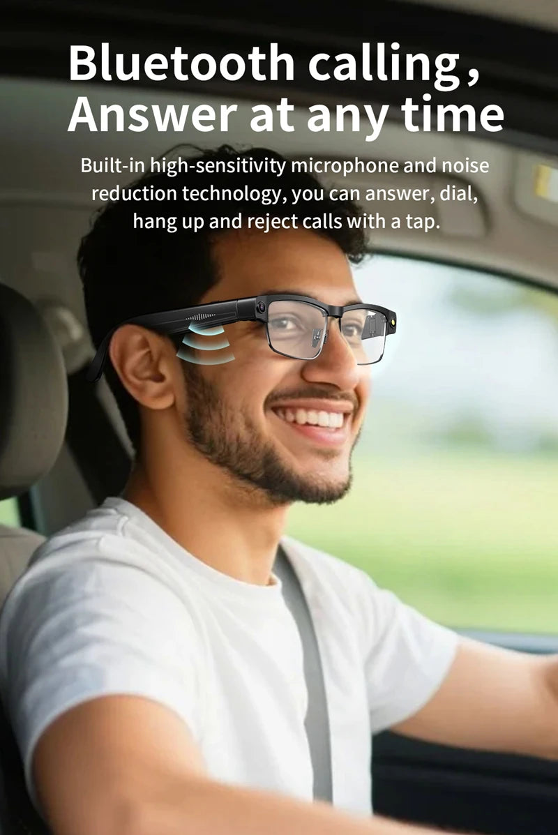 AI Smart Glasses with Bluetooth Audio & Translation | Tidesmit Tidesmit