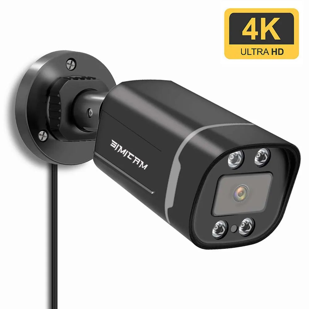 4K Poe Security Camera Outdoor Indoor 4MP/5MP/8MP Audio Night Vision WaterProof Bullet surveillance CCTV ip Camera Onvif for NVR