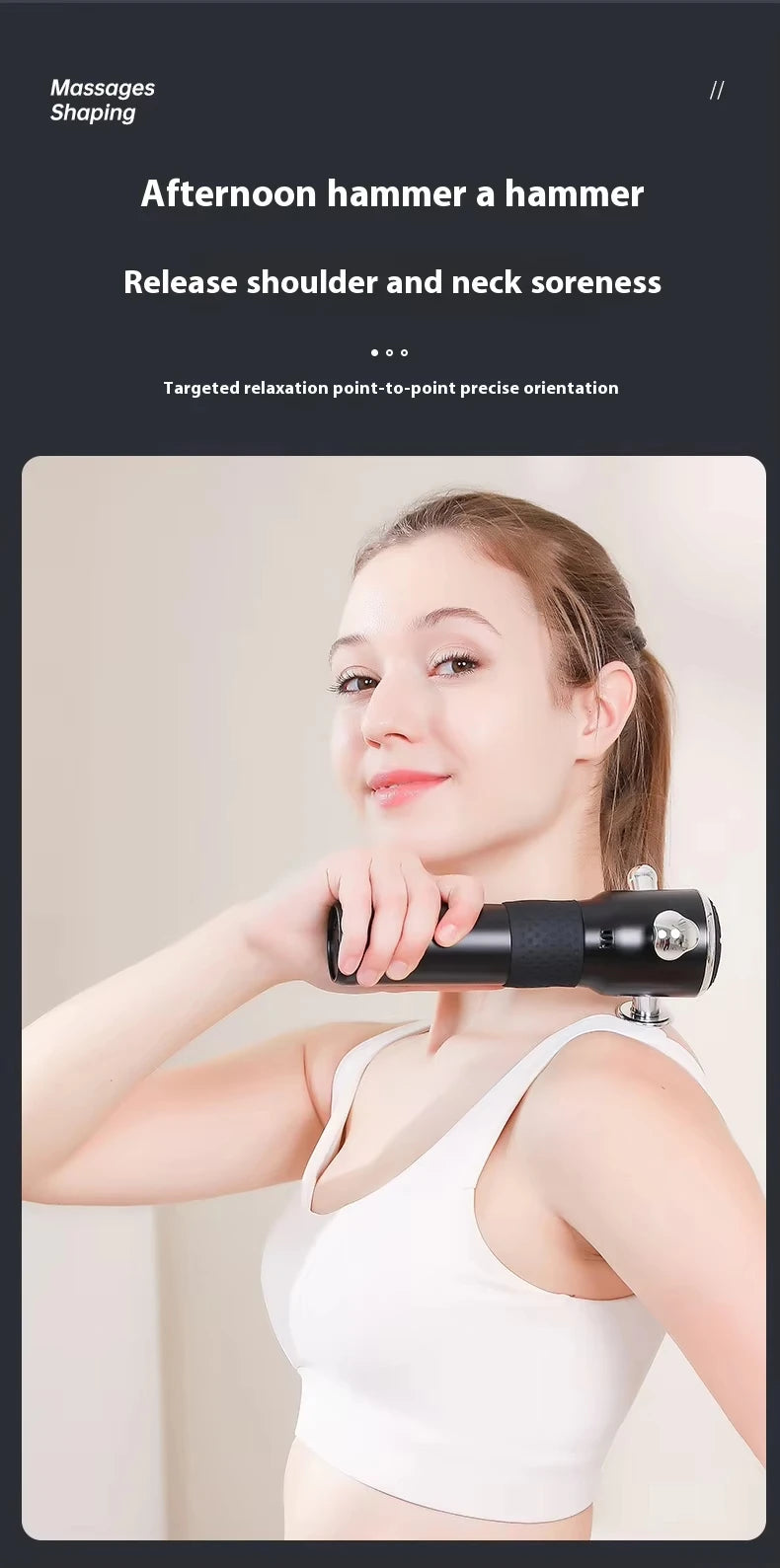 Fascia Massage Gun: Portable Metal Deep Tissue Recovery Device Fascia Gun Tidesmit