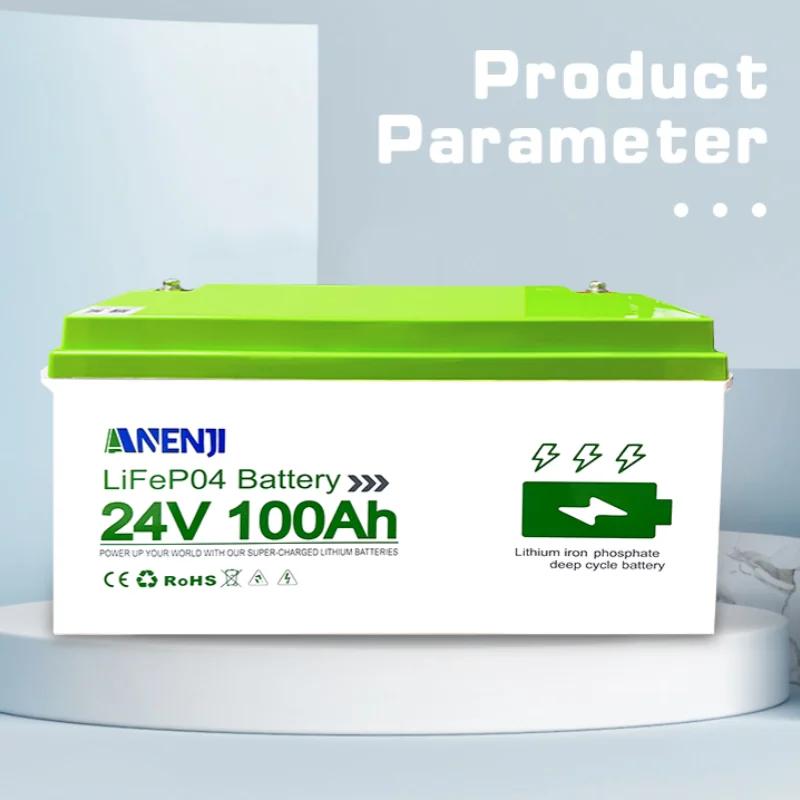 24V 100Ah LiFePO4 Battery: High Capacity Solar Energy Storage System Tidesmit