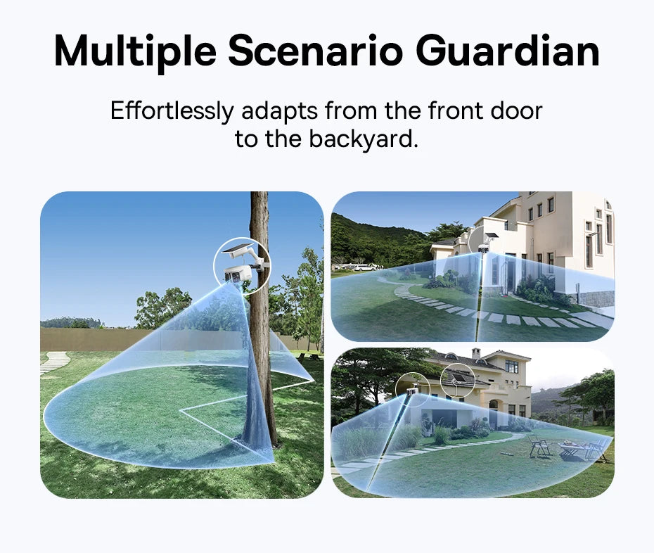 Baseus Security X1 Pro Outdoor Dual Camera Wireless 3K Camera Solar Panel Face Recognition Smart AI Tracking Security Camera