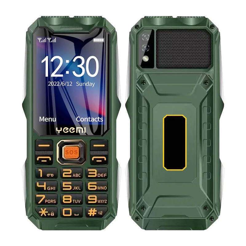 YEEMI Q8 2G CellPhone 2.4inches GSM HD Display Dual SIM Loud Voice Big Keyboard Dual Flashlight Mobile Phone Excellent Quality