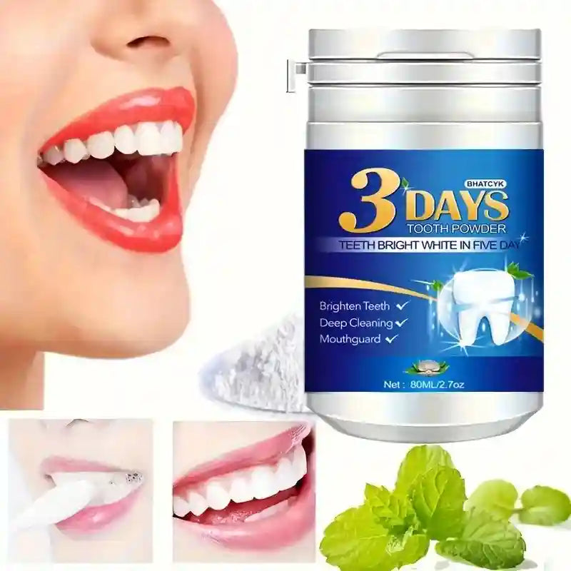 Tidesmit teeth whitening powder for deep cleaning coffee, wine, and smoke stains on enamel