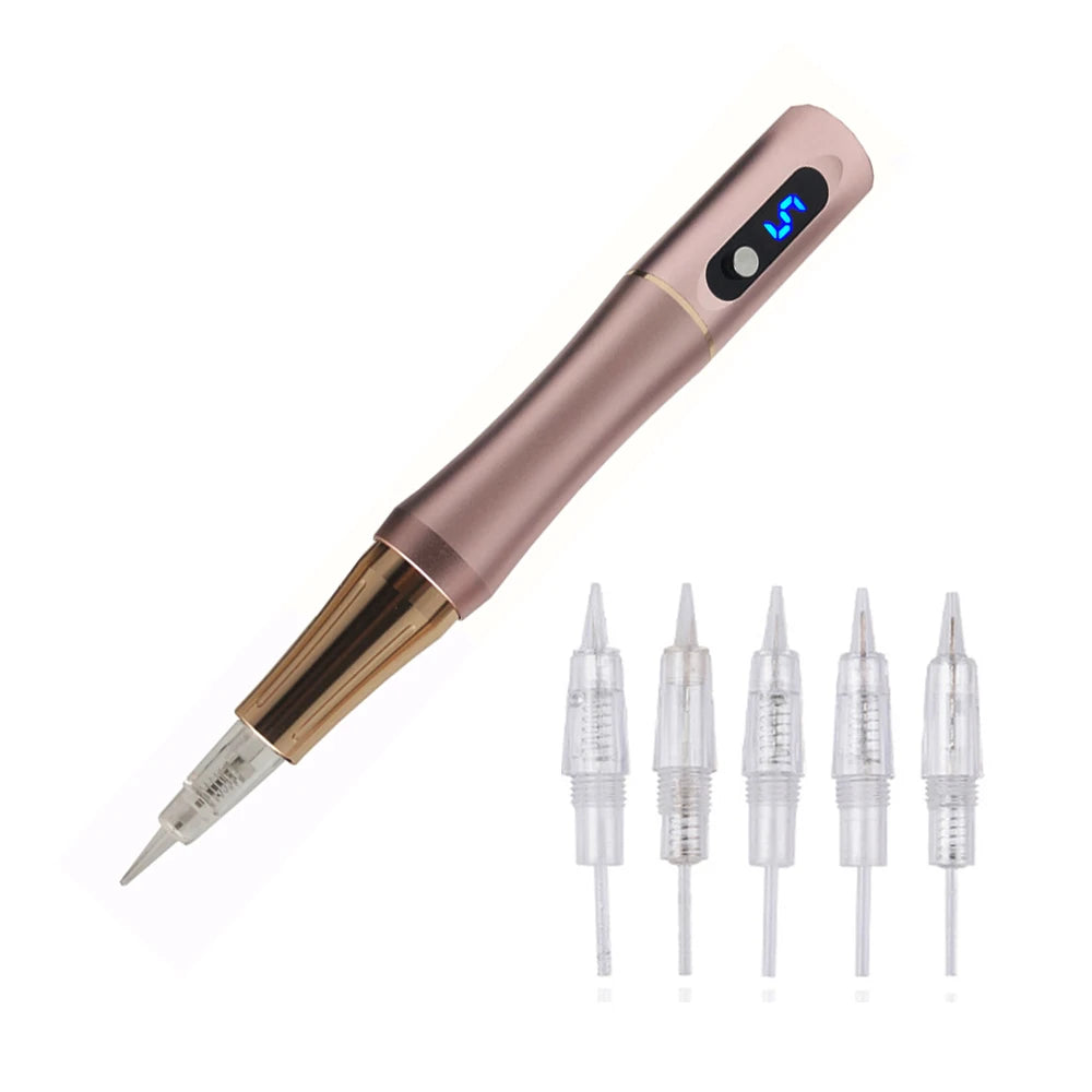 PMU Machine for Eyebrows | Professional Digital Microblading Pen Permanent Makeup Machines Pink Machine Tidesmit
