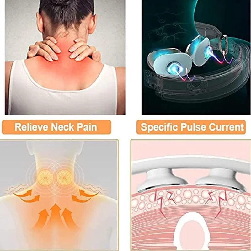 Portable Cervical Spine Massager - USB & Battery Powered Neck Relief Relaxation Treatment Tidesmit