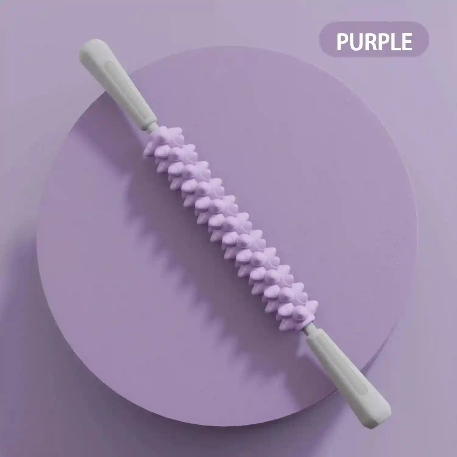 Massage Roller Stick for Deep Muscle Relief | Tidesmit Ergonomic Tool Massage Roller Purple Tidesmit