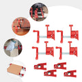 4 Pack Iron Woodworking Clamps,Heavy Duty Cast Iron Quick Release Bar Clamps, Wood Gluing Pipe  3/4" Pipe Clamp Set