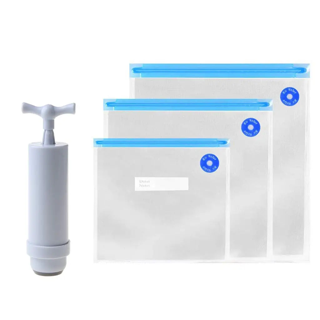 Pump Storage Pouch Vacuum Sealer Machine Manual Pump Vacuum Bag Suction Air Pump TOP Quality Food Seal Storage Pouch Compression