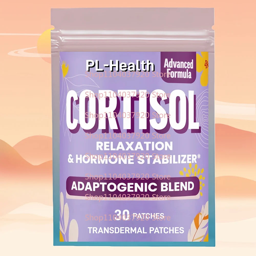 30 Patches Cortisol Detox Transdermal Patches for Women, with Magnesium,  L-Theanine for Hormone Balance, Mood & Digestion