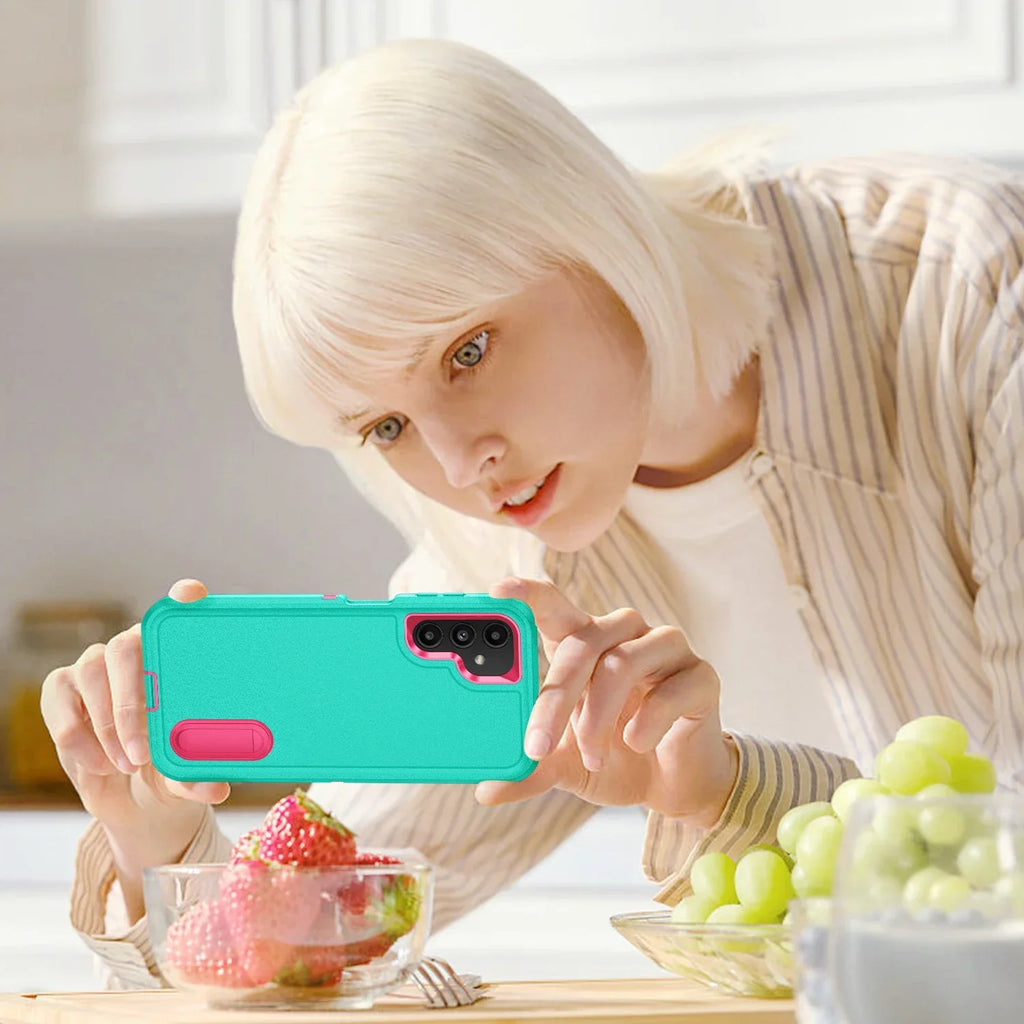 Samsung Galaxy A56 Case with Integrated Kickstand - Shock-Absorbing Cover Tidesmit