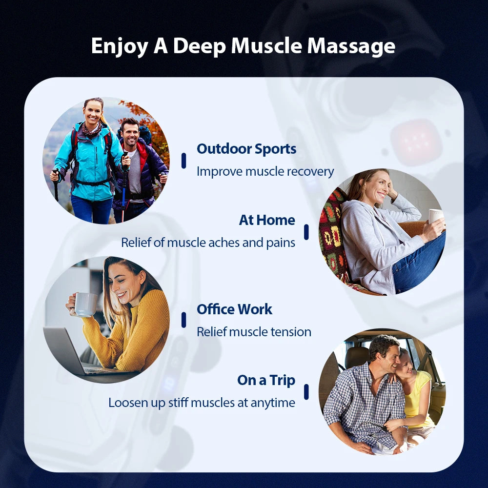 Deep Tissue Massage Gun with 66 Interchangeable Heads by Tidesmit Relaxation Treatment Tidesmit
