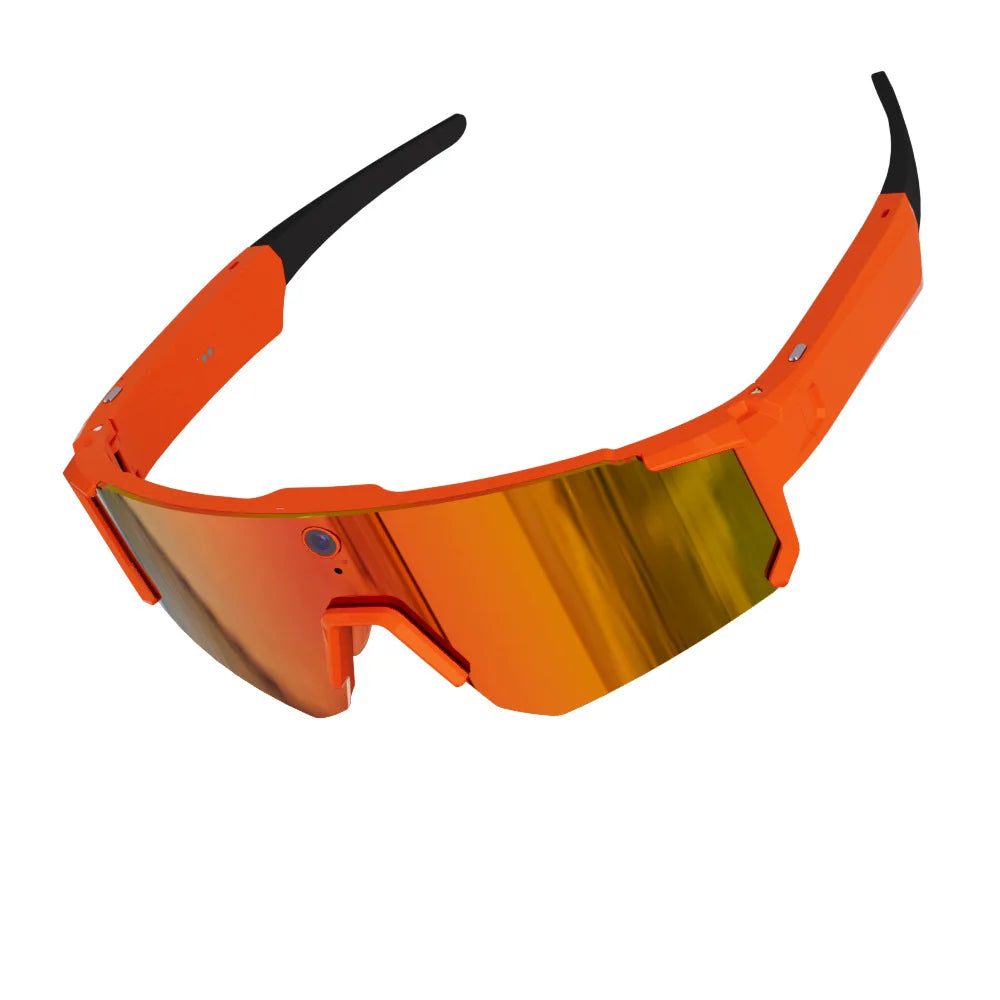 4K Polarized Smart Sunglasses with Bluetooth Audio & Camera - Tidesmit Orange Tidesmit