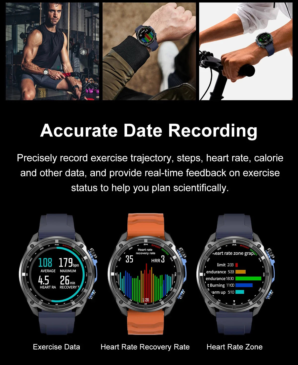 2026 New Outdoor Adventure DT G1 Smart Watch GPS Offline Map 100+Sports Mode Fitness 3ATM Waterproof Bluetooth Call Smart Watch