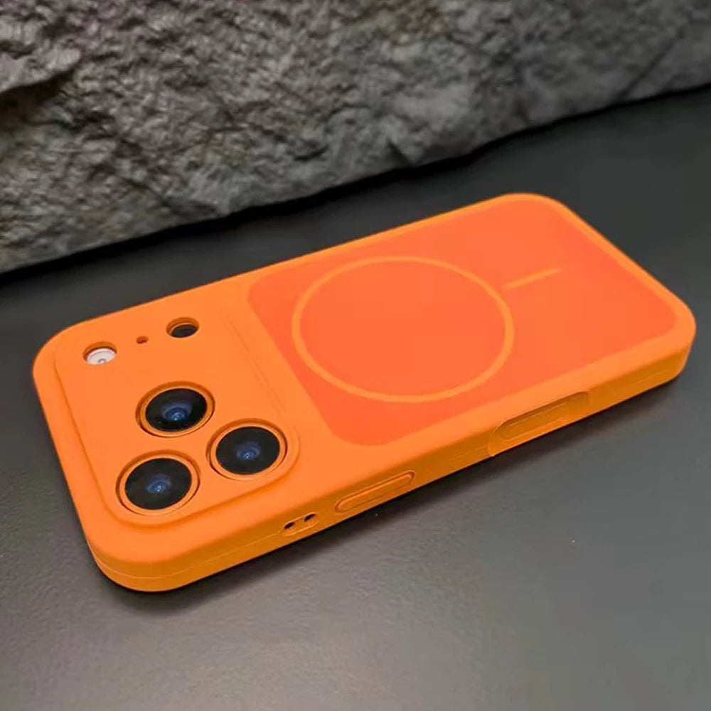 iPhone 17 Pro Max Magnetic Silicone Case - Shock-Absorbing Slim Cover Tidesmit