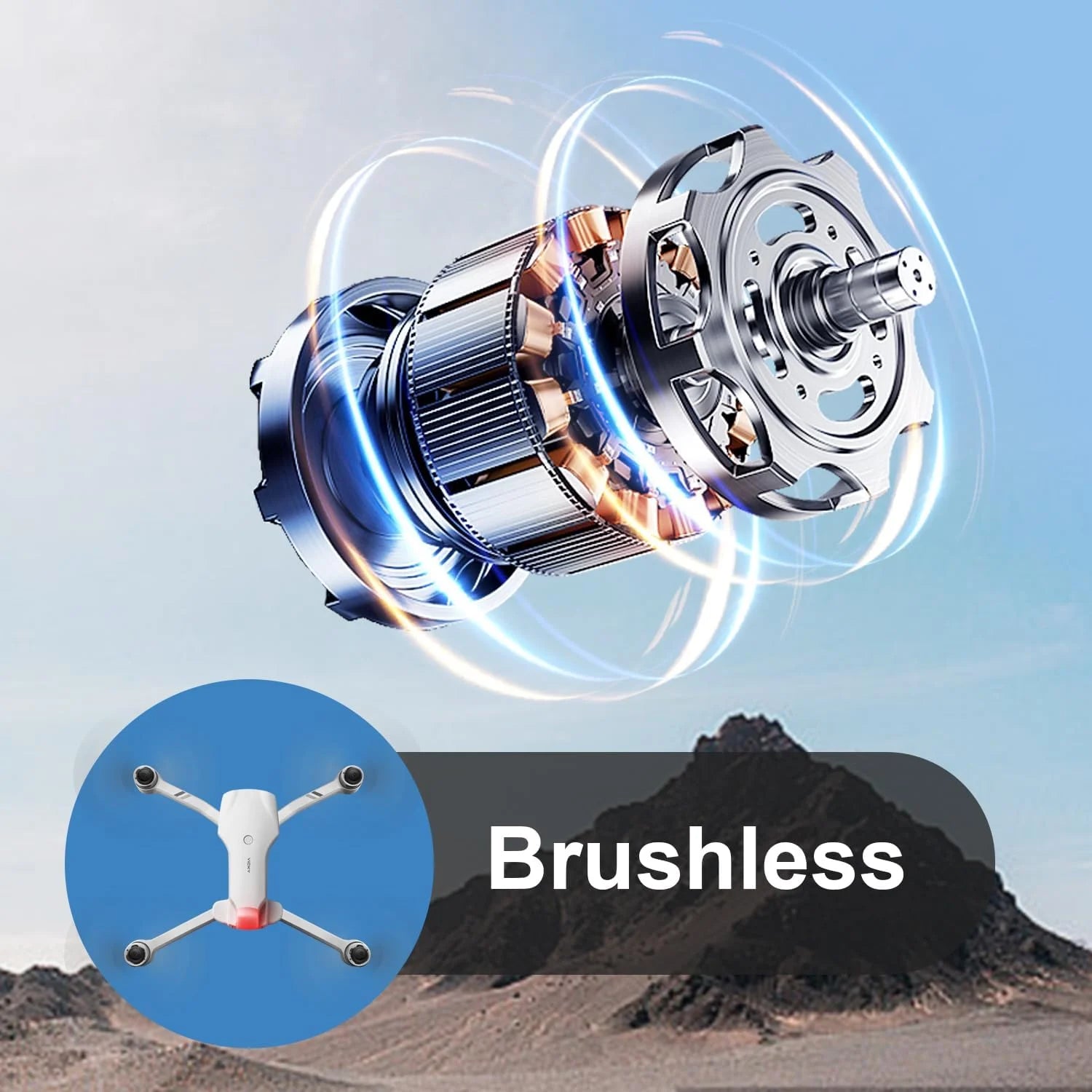 GPS Drone with 8K Dual Camera - Foldable Brushless Quadcopter Tidesmit