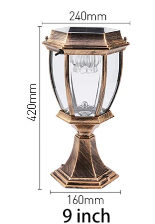 Solar LED Light Outdoor Lamp Pillar Light Solar Panel Spotlights Garden Decoration Outdoor Street Wall Sconce Lamp Sunlight