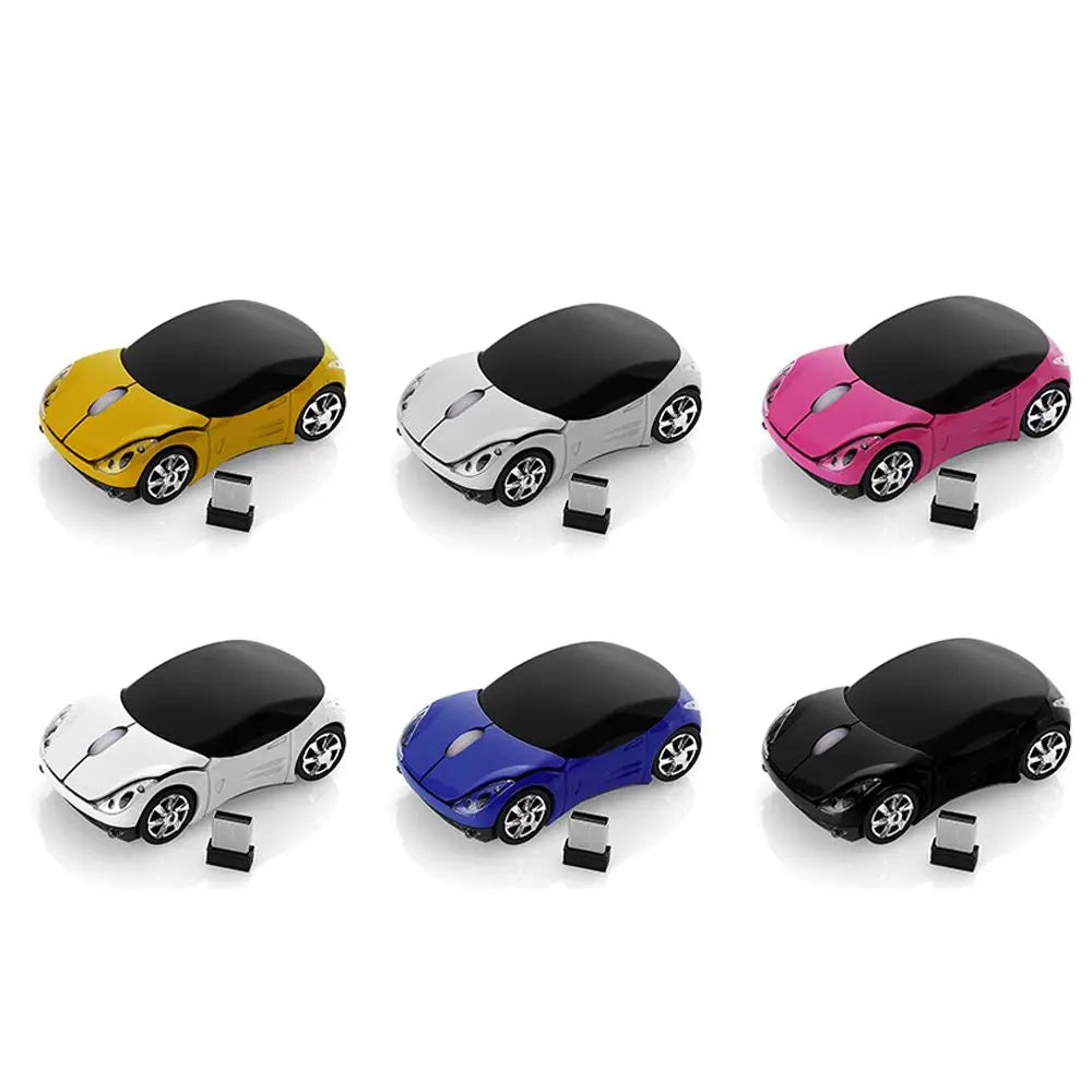 Computer Peripherals New Gaming LED Lighting USB Receiver 2.4GHz Mice Wireless Mouse 3D Car Shape For PC Laptop