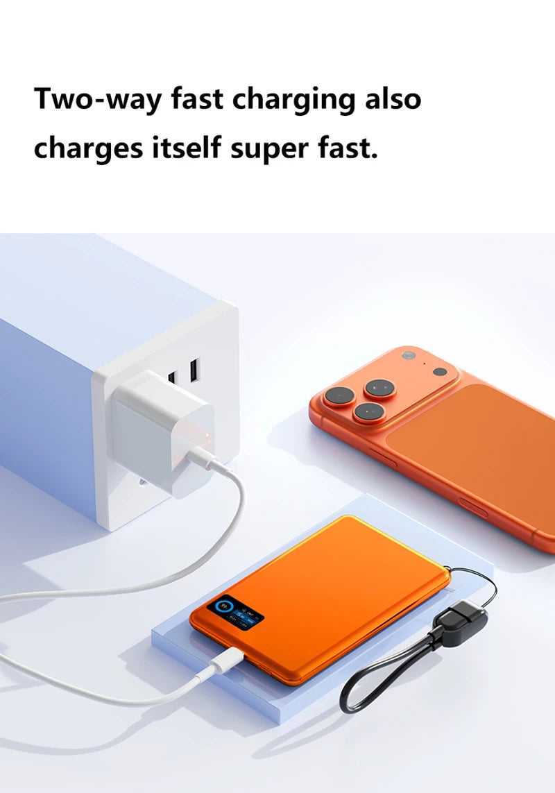 Magnetic Fast Charging Power Bank - High Capacity Travel Battery Pack Tidesmit