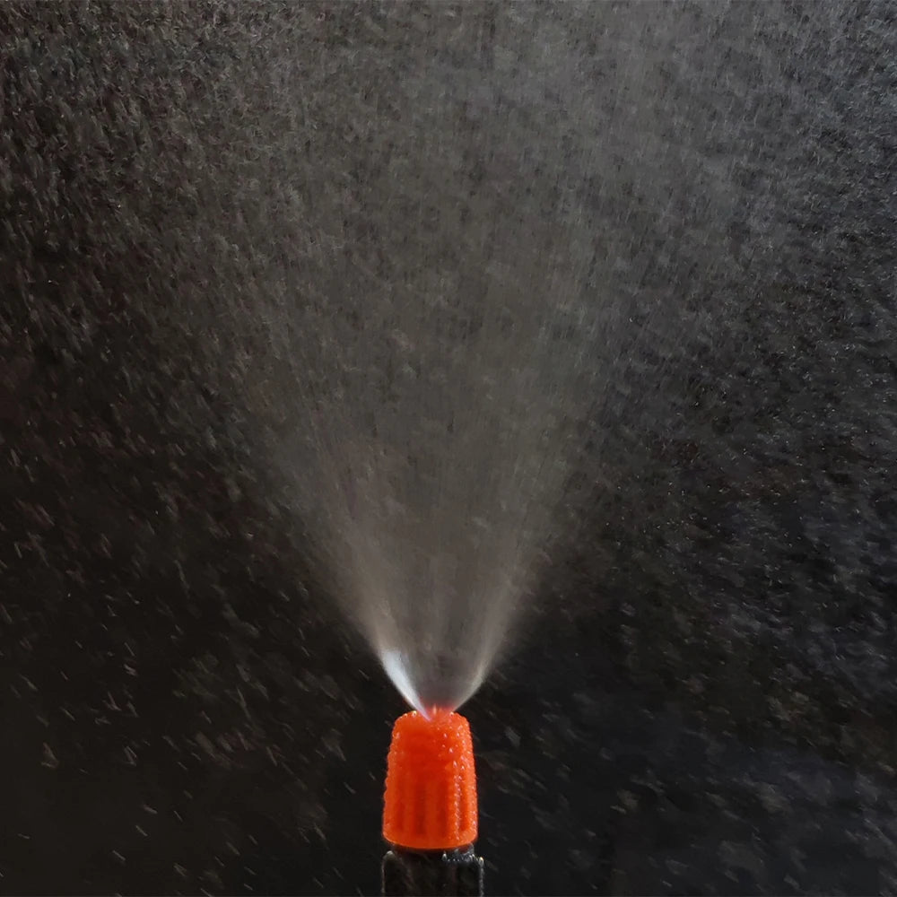 20PCS 1/4 Inches Nozzle Dripper Watering Sprayer Misting Atomizing Sprinkler Garden Drip Irrigation System w/ Hose Tee Connector