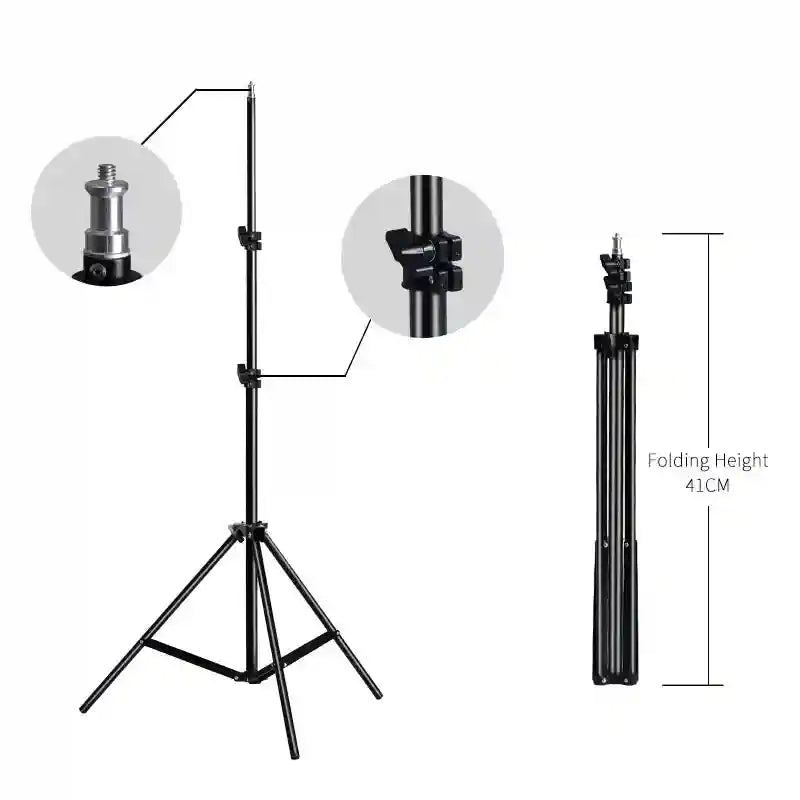 18 Inch LED Ring Light with Adjustable Tripod Stand for Content Creation Tidesmit