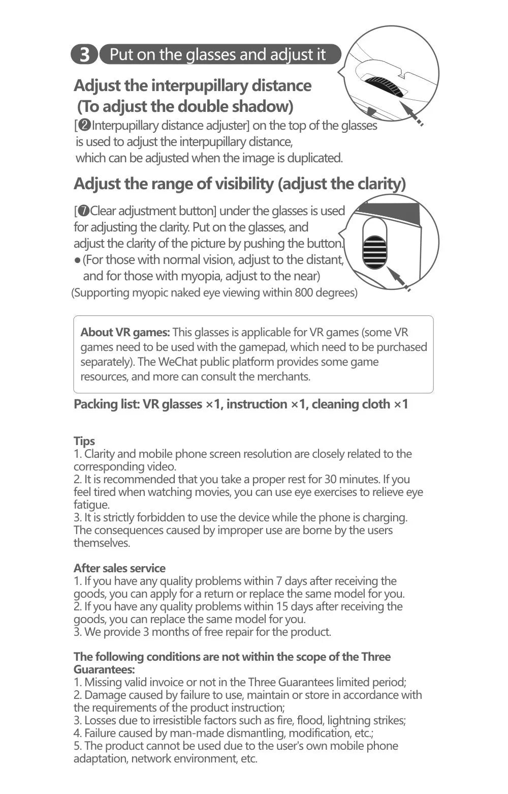 VR Headset for Smartphones with Adjustable Lenses - Tidesmit Tidesmit
