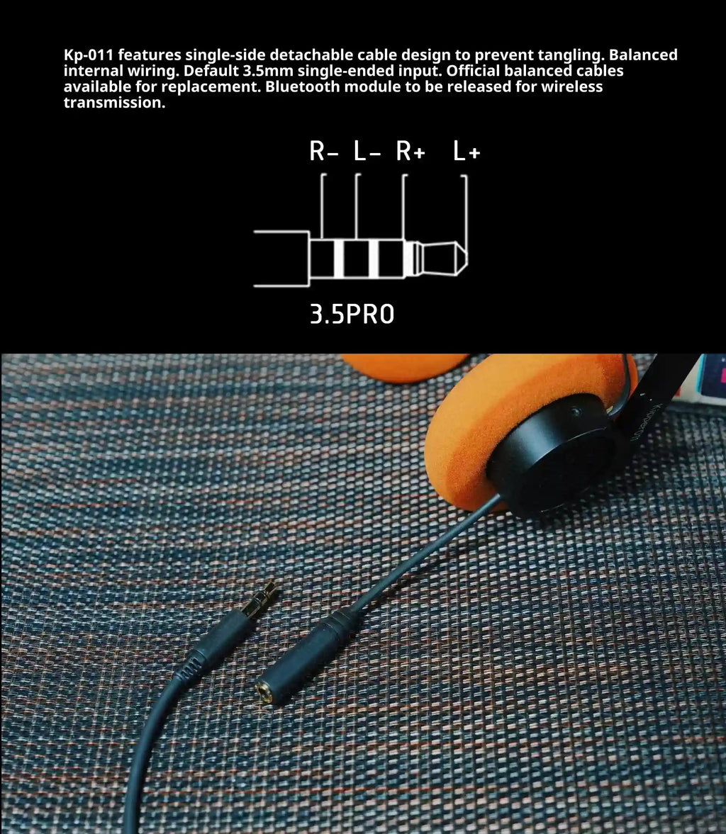 Tidesmit Over-Ear Wired Headphones with 50mm Dynamic Drivers Tidesmit
