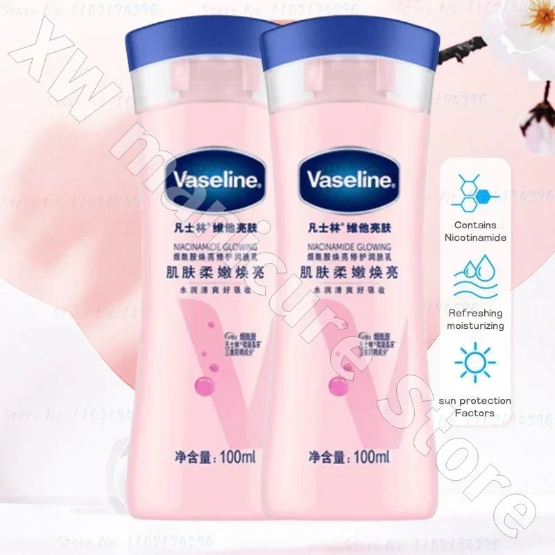 Vaseline Body Lotion Niacinamide Brightens Skin Moisturizes Improves Chicken Skin Improves Dry Body Lotion 100ml/400ml