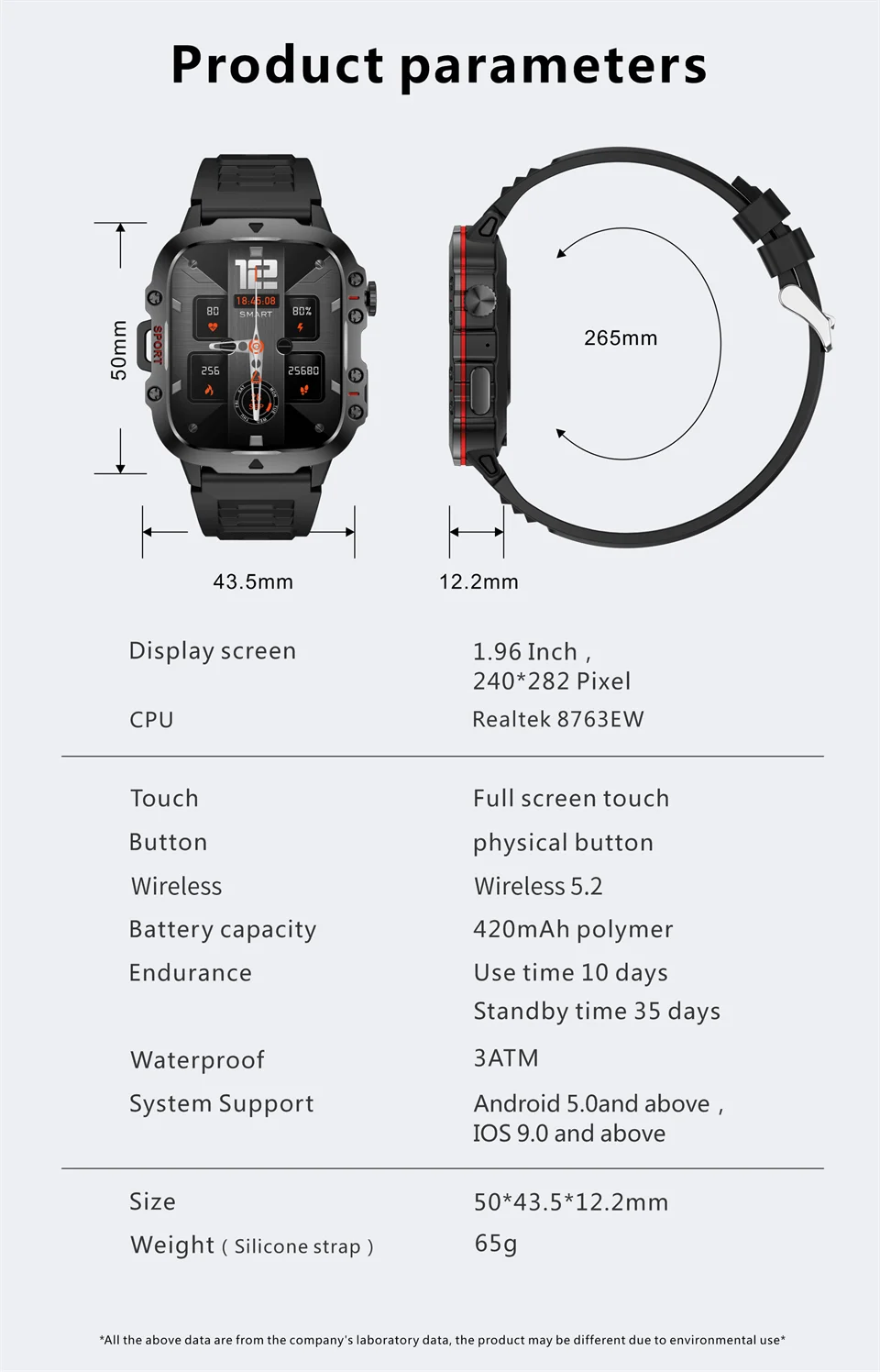 New Smart Watch For Men Women Bluetooth Call Heart Rate Sleep Monitoring 3ATM Waterproof Sport Smartwatch For Android IOS 2026