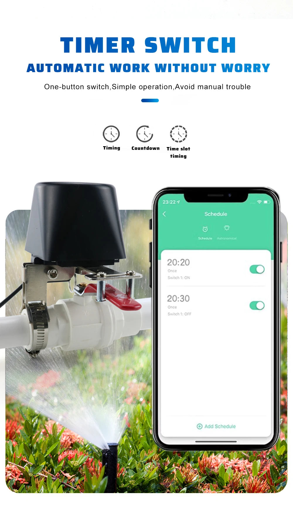 Smart WiFi Gas Valve Controller - App-Controlled Auto Shut-Off Valve Tidesmit