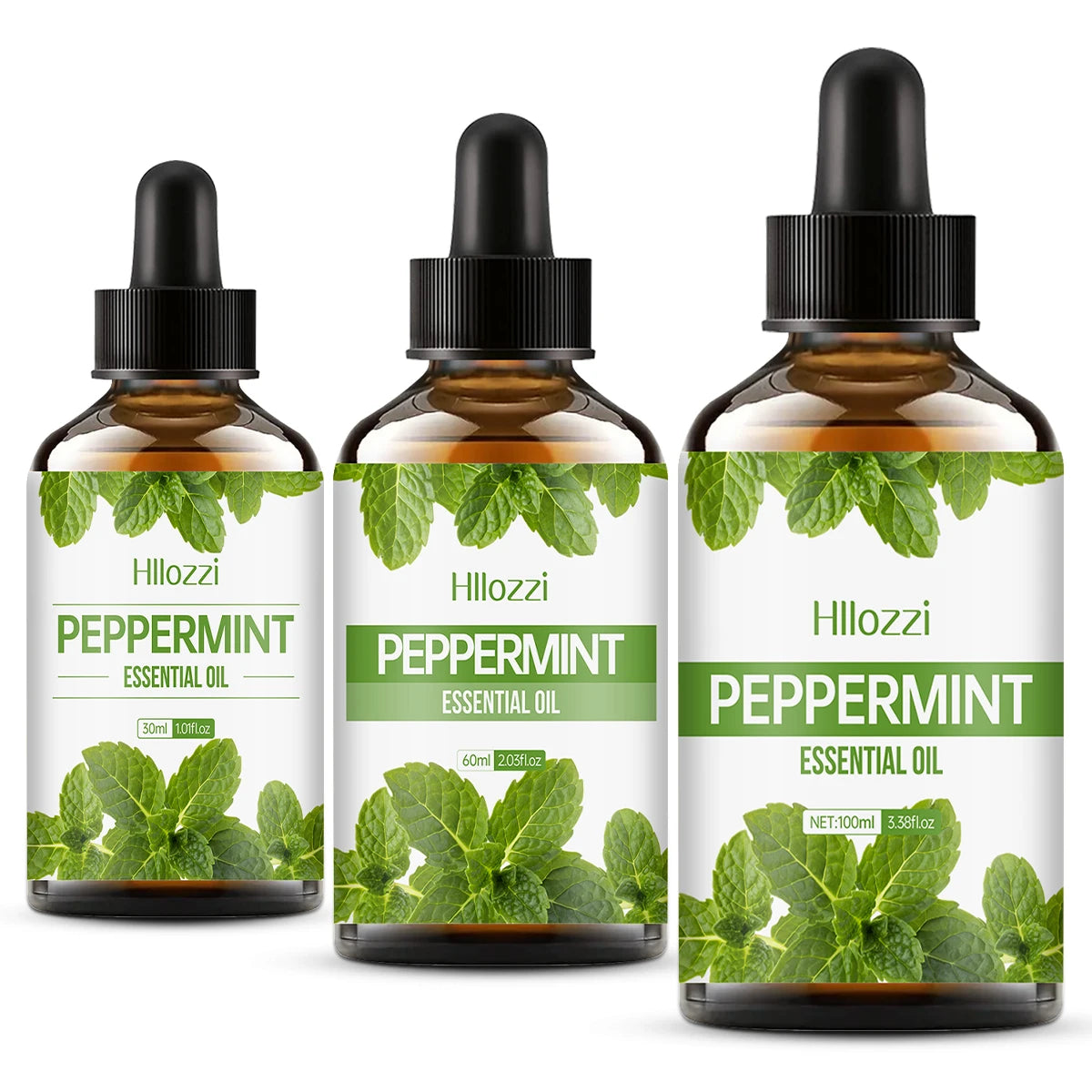 Tidesmit Peppermint essential oil for aromatherapy, car diffusers, and hydrating candle fragrance, 100ml to 30ml sizes