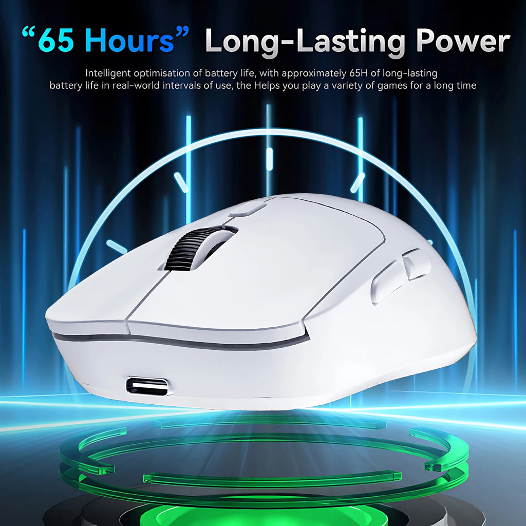 2026 M348 Superlight Mouse Bluetooth 2.4G Wireless Gaming Mouse Flagship Chip Gaming Sensor 6 Adjustable DPI for Office Game