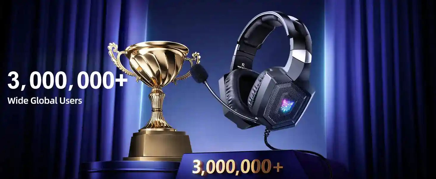 Tidesmit Gaming Headset with Mic, 7.1 Surround Sound for PC and PS5 Tidesmit