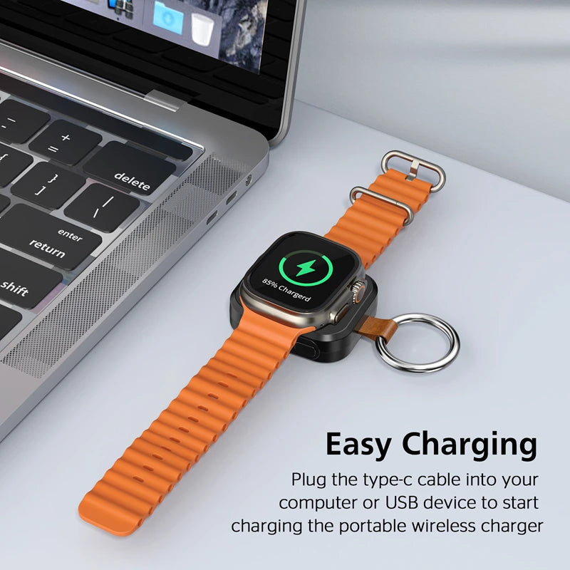 Portable Magnetic Watch Charger for Apple & Samsung Fast Charging Tidesmit
