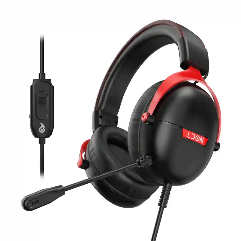 Tidesmit Gaming Headset with 7.1 Surround Sound - Wired Black Black Tidesmit