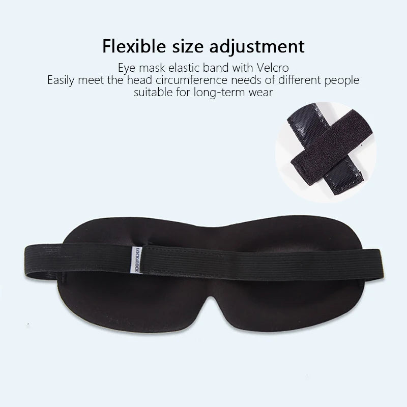 3D Sleeping Eye Mask Travel Rest Aid Eye Cover Patch Paded Soft Sleeping Mask Blindfold Eye Relax Massager