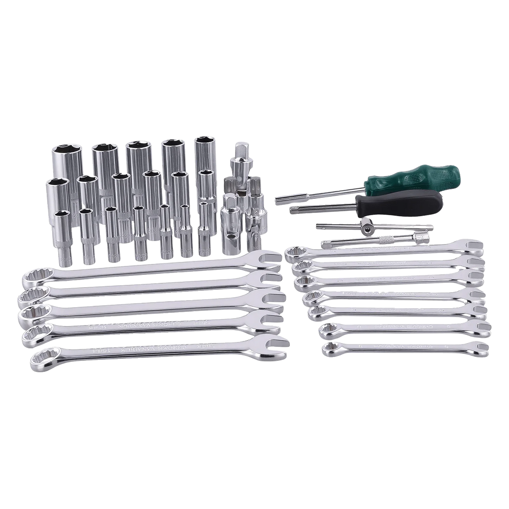 Podofo 216Pcs Advanced Auto Repair Mechanic Tools Socket Wrench Sets 1/4" 3/8" 1/2" Socket Wrench Sets with 24-Tooth Ratchet Wrench Ergonomic Ratchet Wrench Mechanic Tool Set For Automotive Motorcycle Repair & Home, Garage Ma
