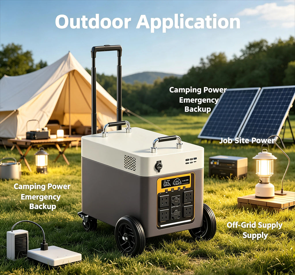 8000 Watts 10 KWh Outdoor Mobile Energy Storage Power Supply 220v Large-capacity Emergency Power Supply Supports Solar Charging