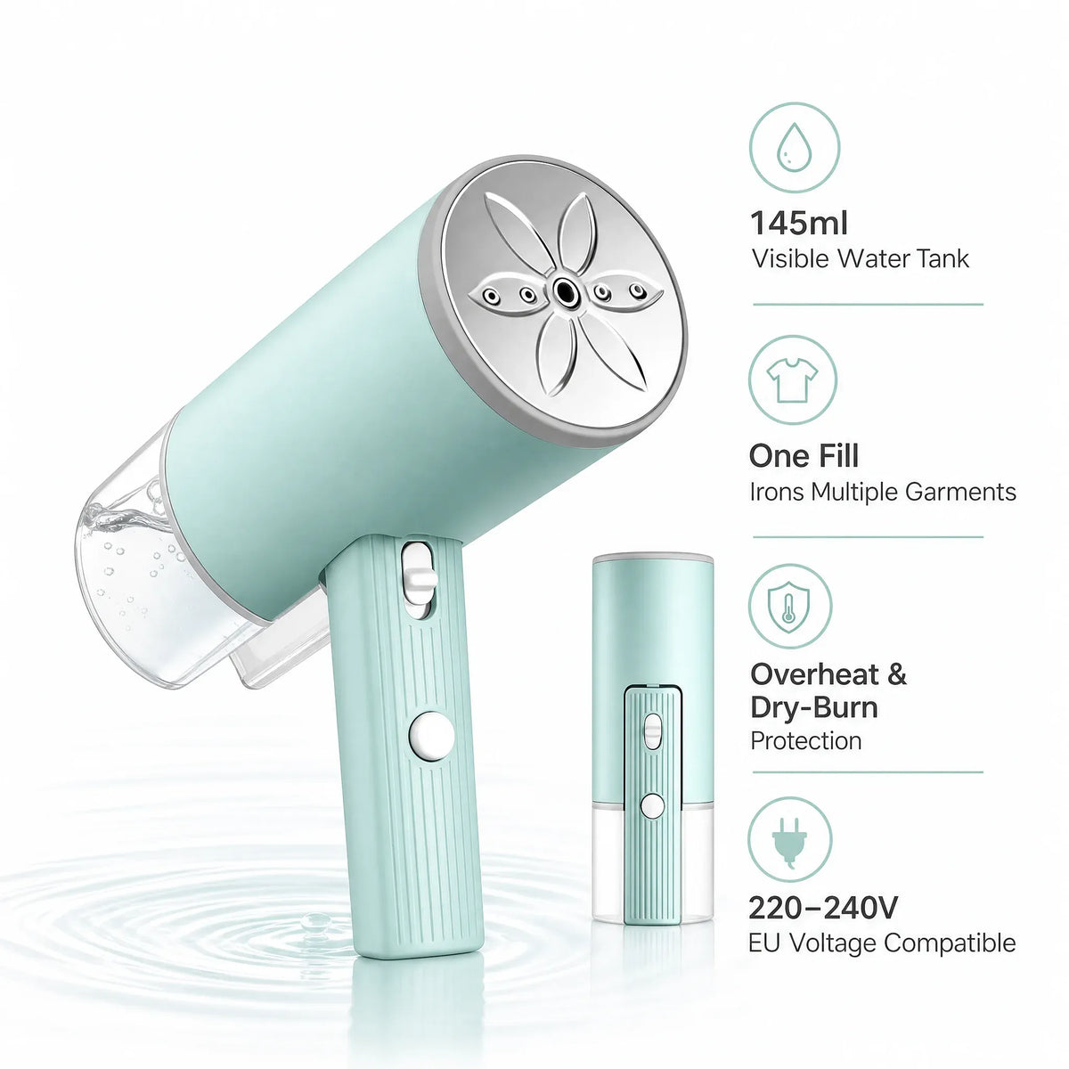 OBOVAY Handheld Garment Steamer & Steam Iron 800W