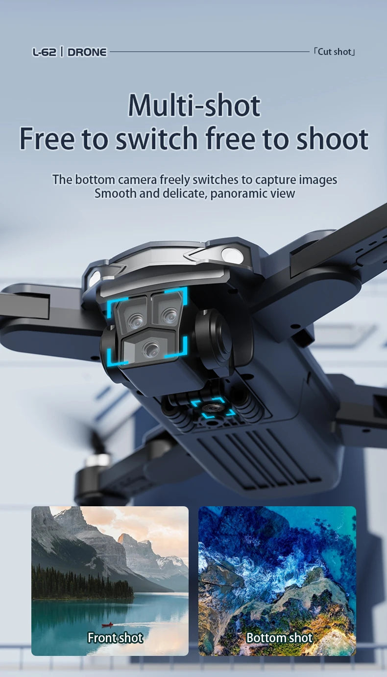 Tidesmit GPS Camera Drone with Obstacle Avoidance and Dual 6K Lens Tidesmit