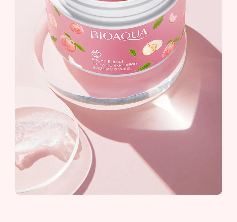 Honey Peach Facial Scrub: Natural Exfoliating Cream by Tidesmit Scrubs Treatments Tidesmit