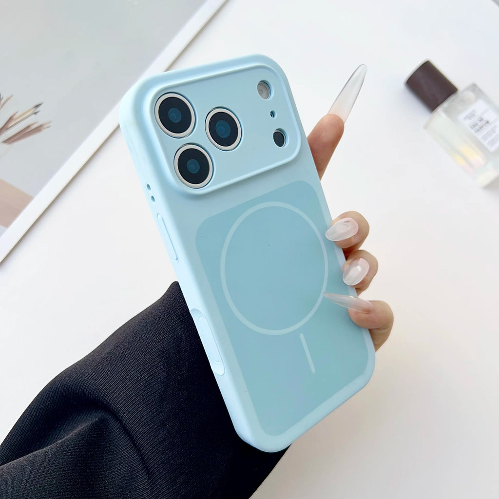 iPhone 17 Pro Max Magnetic Silicone Case - Shock-Absorbing Slim Cover Tidesmit