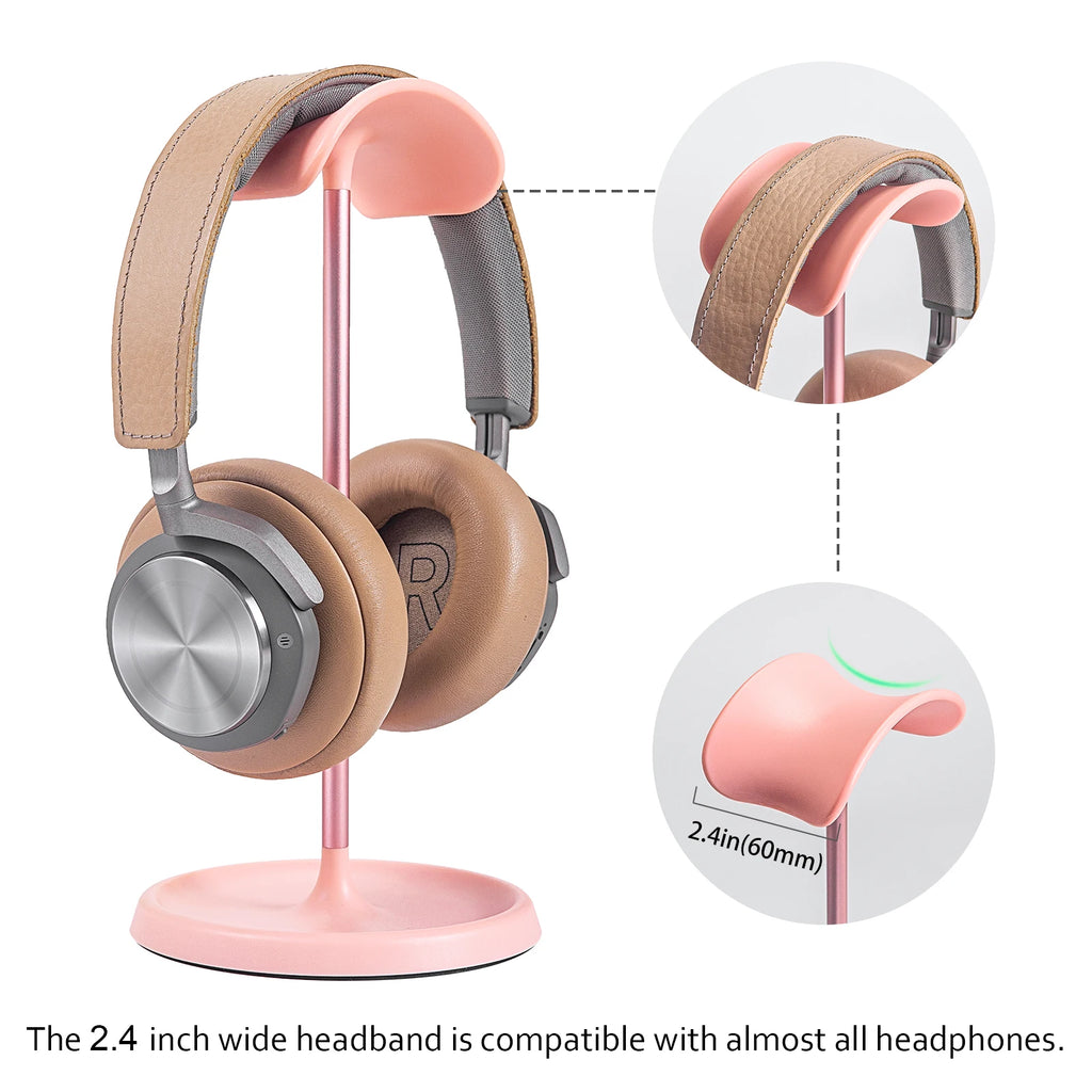 Curved Headphone Stand & Storage Tray for Over-Ear Headphones Tidesmit