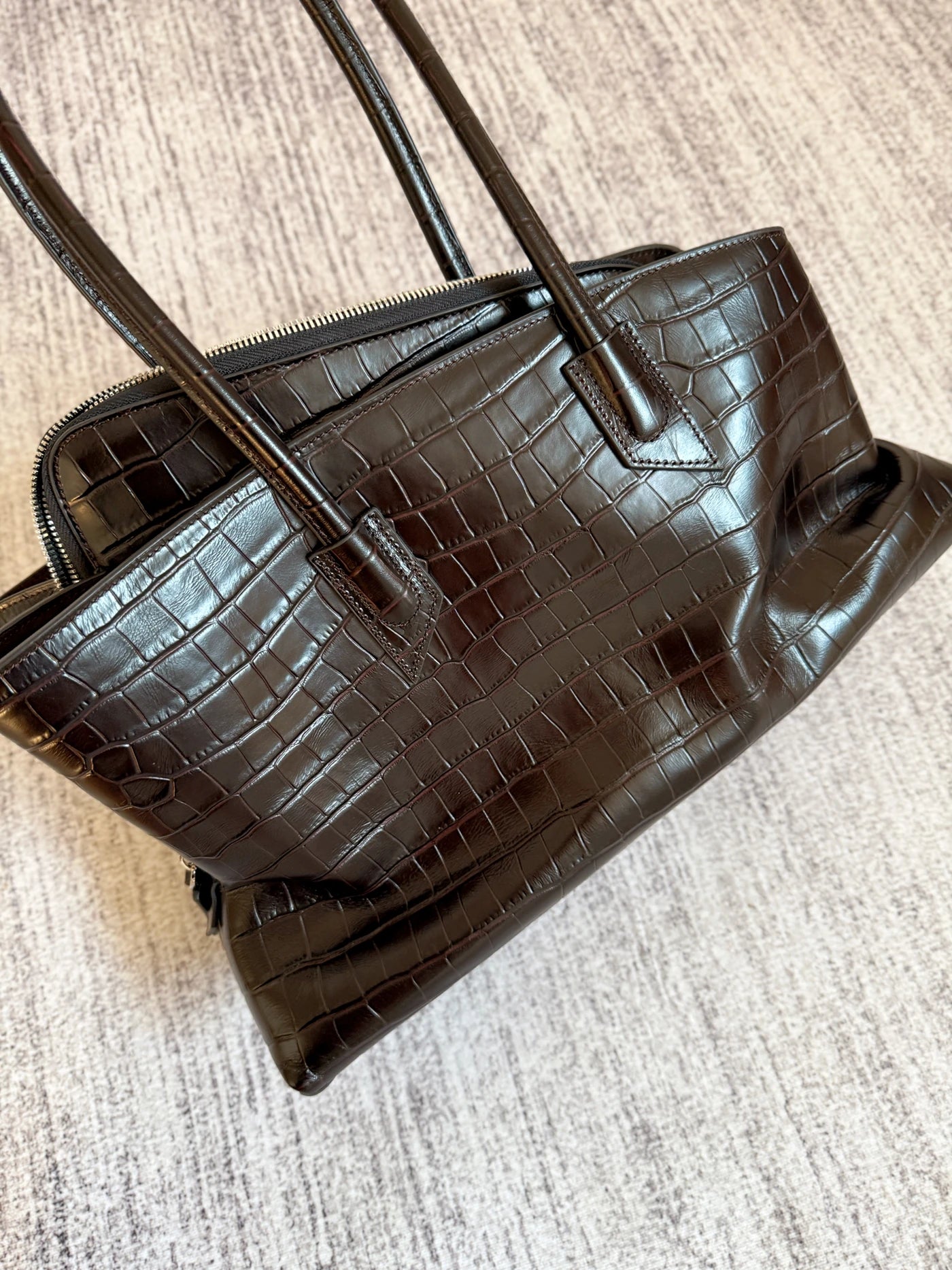 Original Designer Brand Cowhide Single-shoulder Hand-carry Commuter Large-capacity Underarm Tote Bags for Women