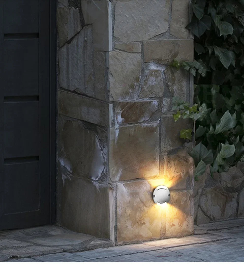 QITU 12V 24V LED Outdoor Ground Spot RGB Garden Side Light Waterproof IP67 Mini Surface Mounted Thin Terrace Courtyard Spotlight