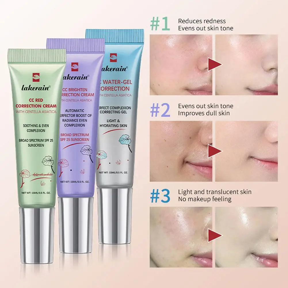 Tidesmit CC cream for redness correction long-lasting full coverage liquid face makeup 12th view