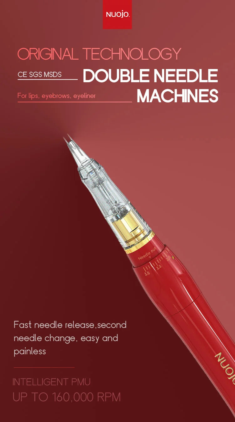 Permanent Makeup Machine for Microblading - Dual Needle Pen | Tidesmit Permanent Makeup Machines Tidesmit