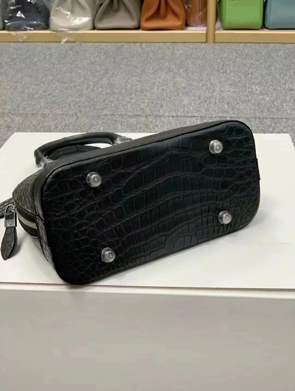 2024 New Luxury Crocodile Skin Lady's Handbag Fashion Genuine Leather Women Bag Large Capacity Shell Bag 45