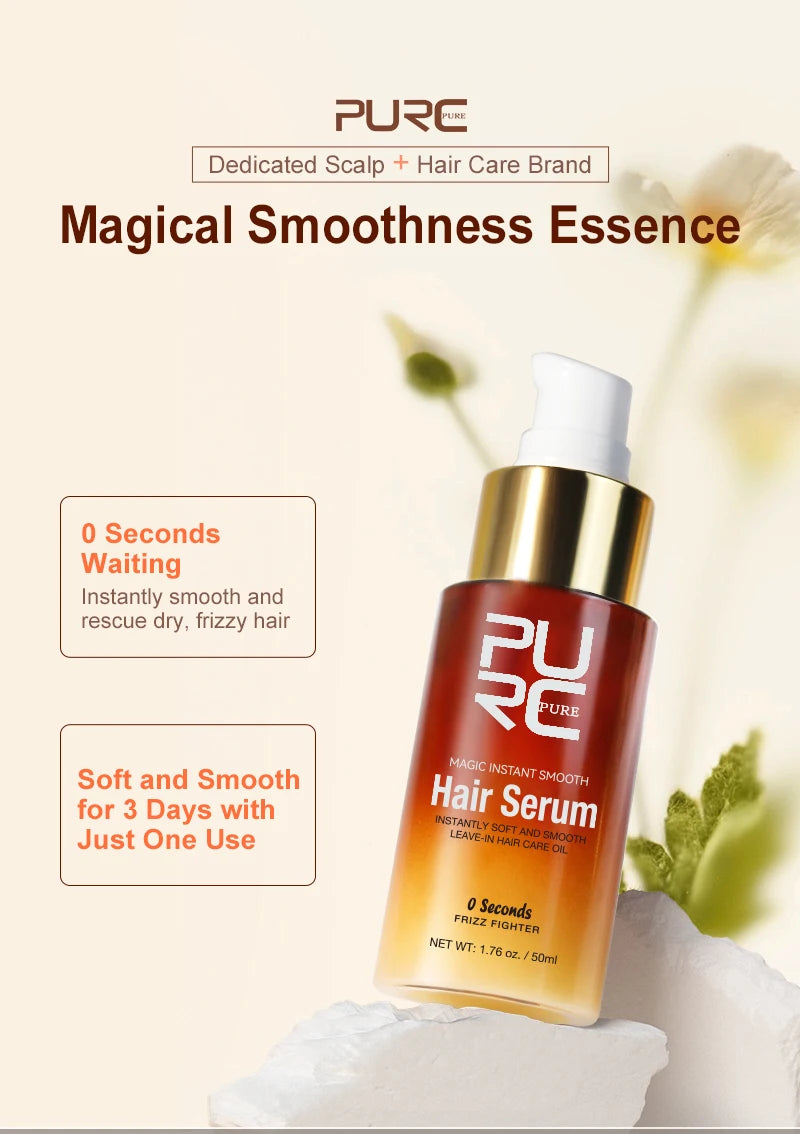 Hair Smoothing Serum | Deep Nourishing Repair Oil for Frizz-Free Shine Scrubs Treatments Tidesmit