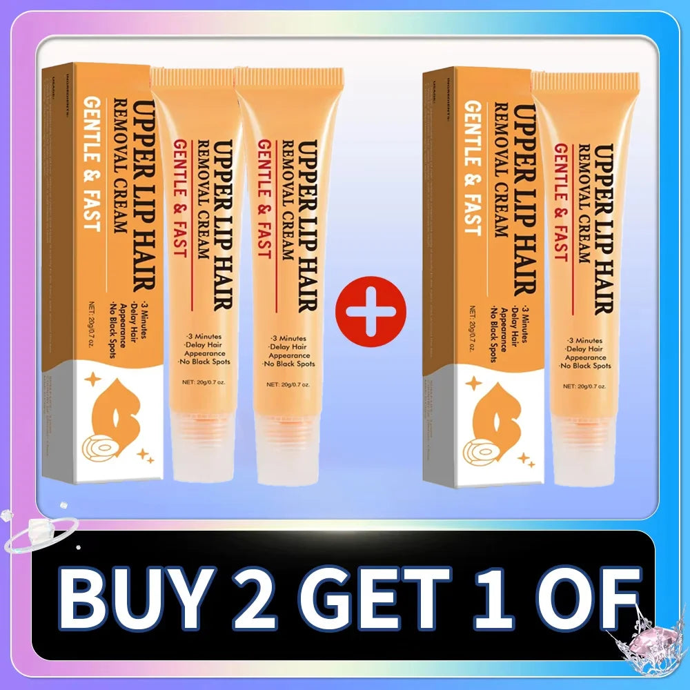 Fast Hair Removal Cream | Painless Depilatory for Face and Body Lip Care Buy 2 get 1 free Tidesmit